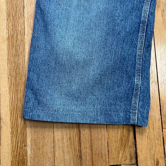 Y2K Vintage‎ Polo Jeans Co Baggy Wide Leg Carpenter Crop Men's Size 37x26.5 READ